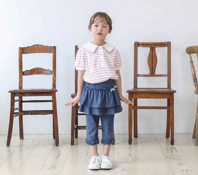 刺繍つきセーラー衿