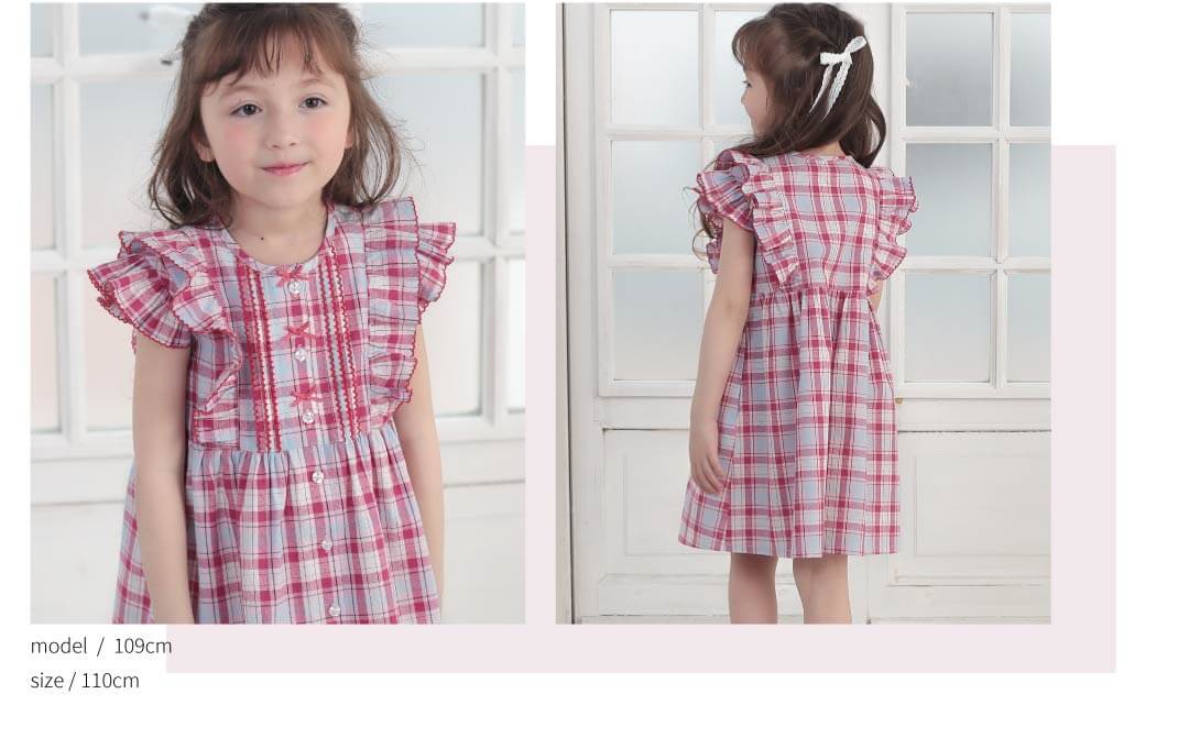 ピンクのワンピース