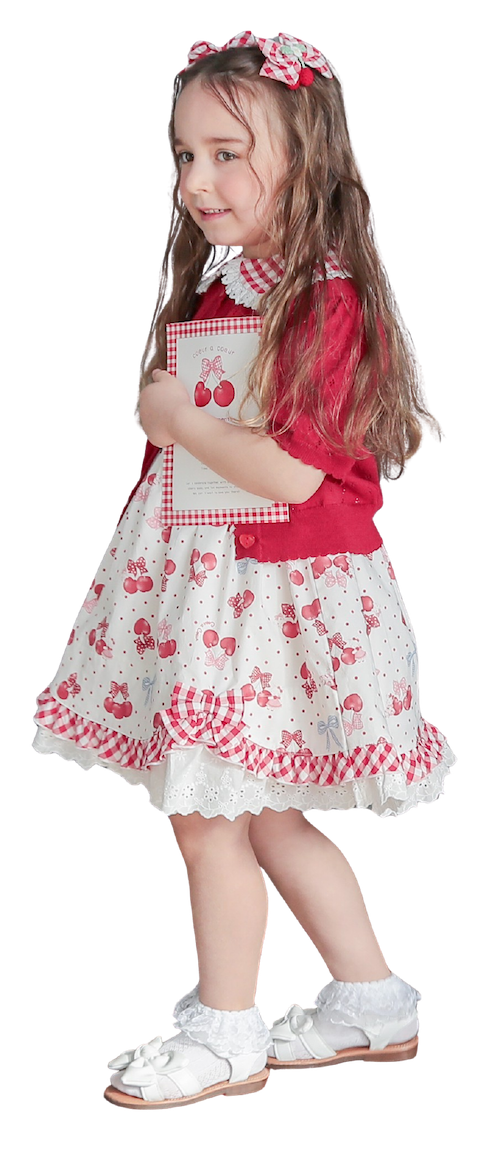 ワンピース・カーディガン・ヘアゴム