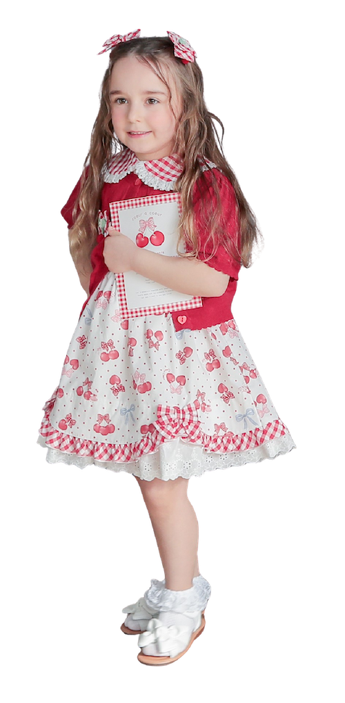 ワンピース・カーディガン・ヘアゴム