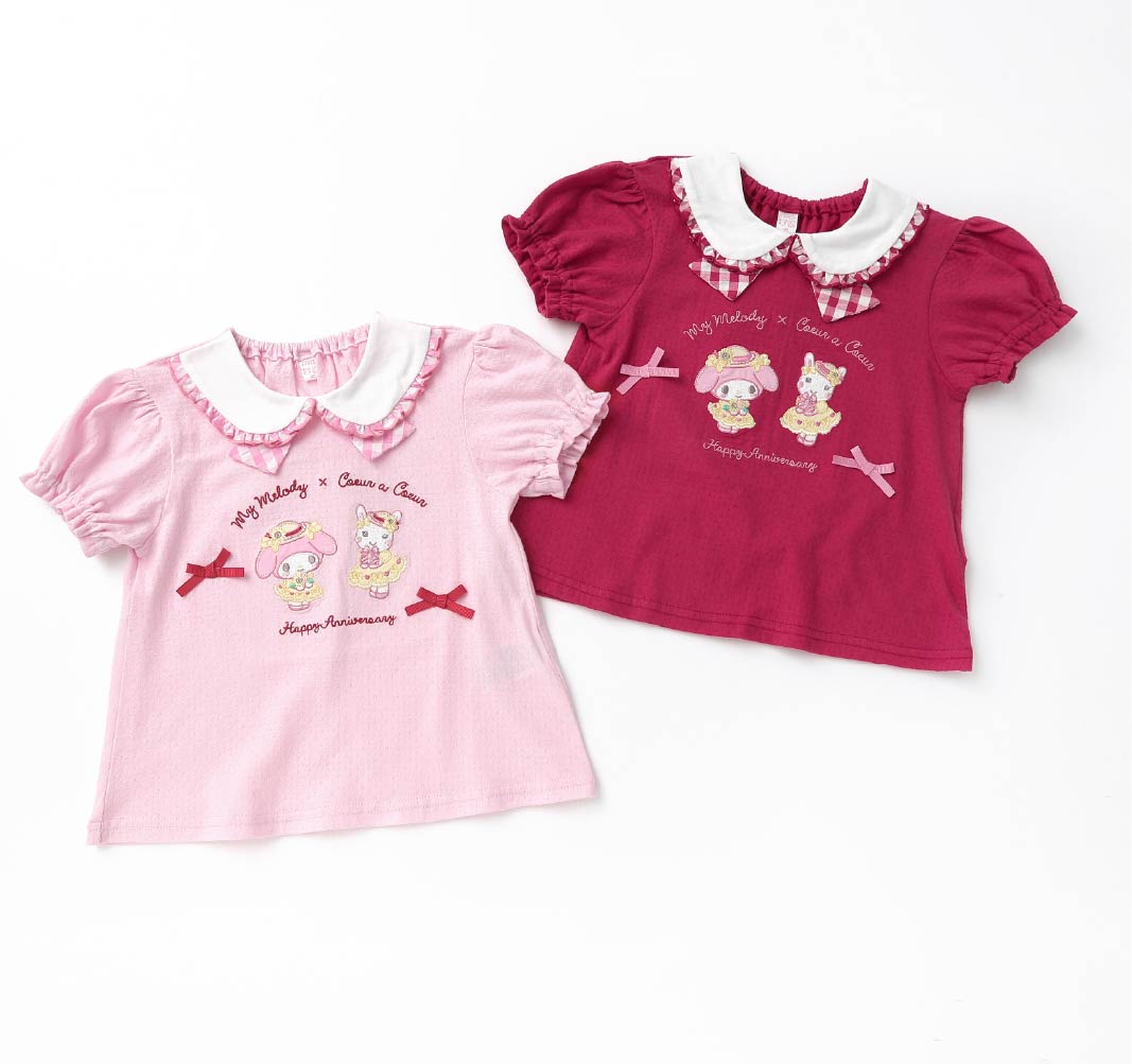 マイメロディ 半袖Tシャツ カラーバリエーション