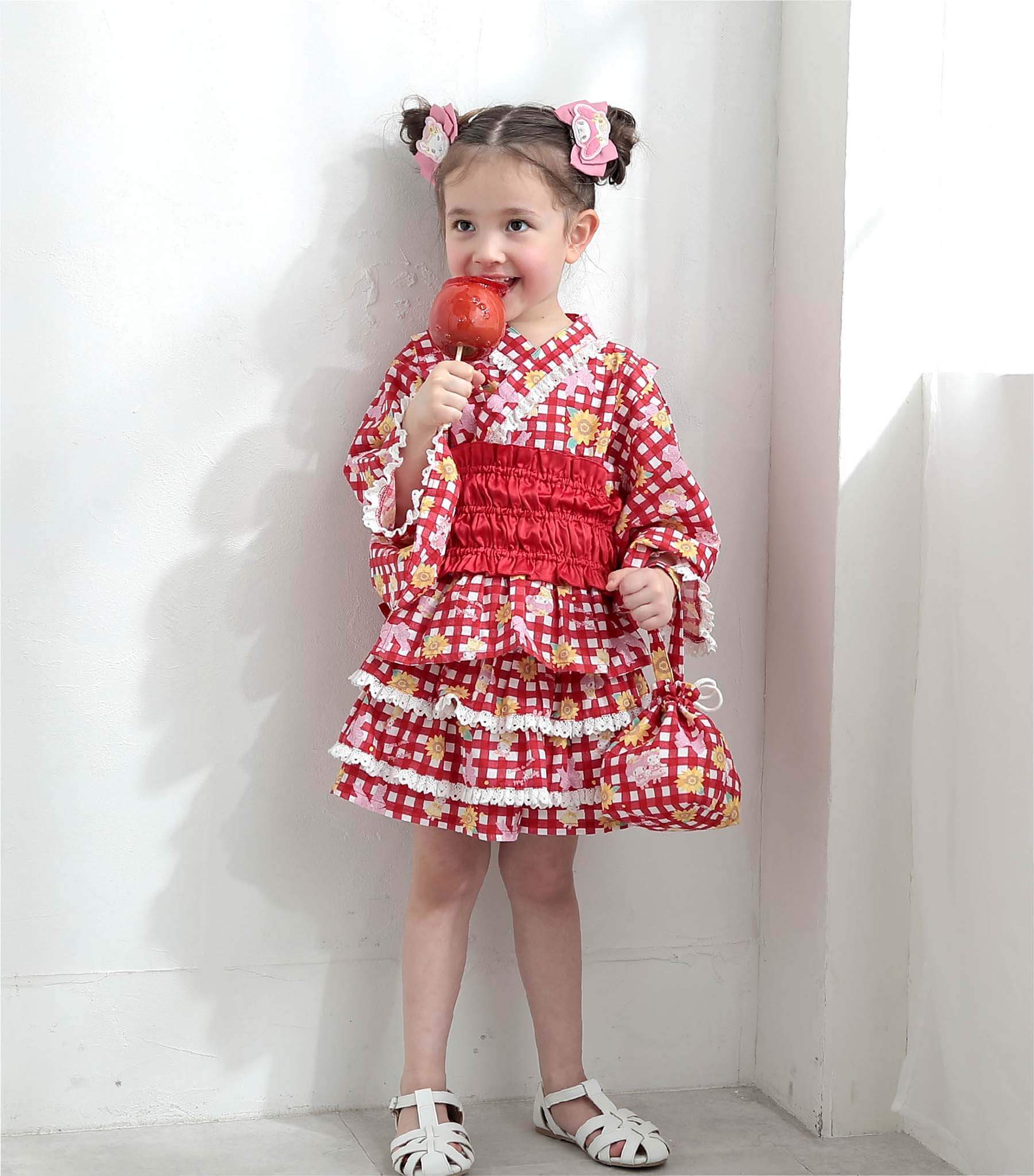 マイメロディ浴衣ドレス４点セット