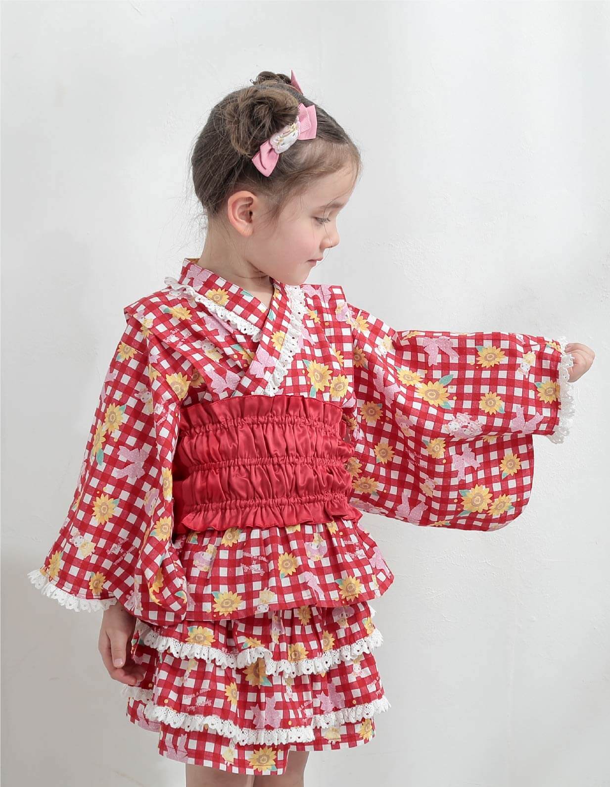 マイメロディ浴衣ドレス４点セット