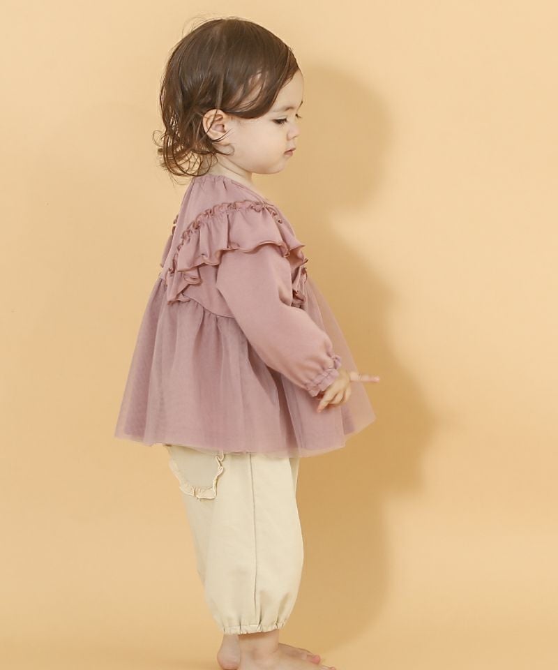 n.o.u.s チュールギャザーTシャツ | キムラタンオンラインストア