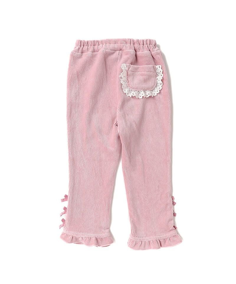 aratama アラタマさんフリル付きインナーパンツ coeur a coeur 裾フリル付きロングパンツ | キムラタンオンラインストア