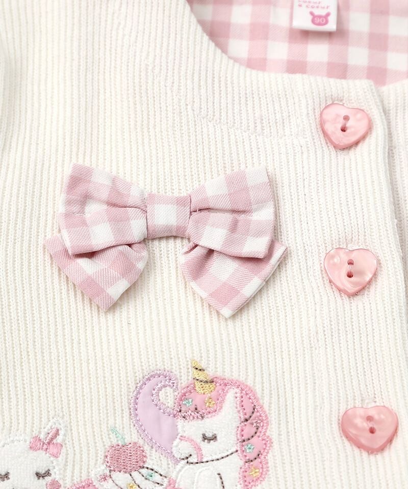coeur a coeur リボン付きカーディガン | キムラタンオンラインストア
