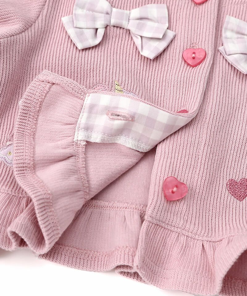 coeur a coeur リボン付きカーディガン | キムラタンオンラインストア