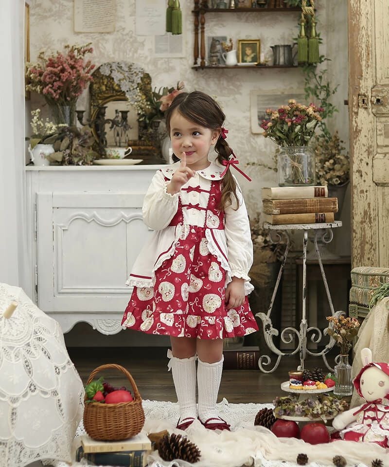 coeur a coeur 赤ずきんプリントワンピース | キムラタンオンラインストア