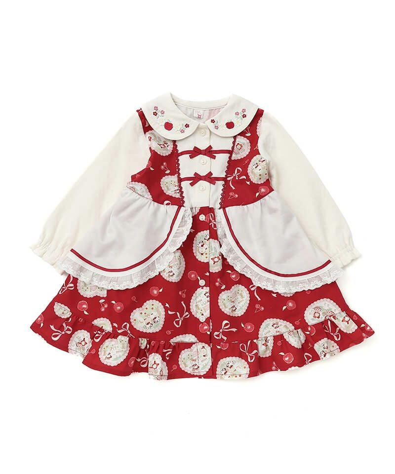 coeur a coeur 赤ずきんプリントワンピース | キムラタンオンラインストア