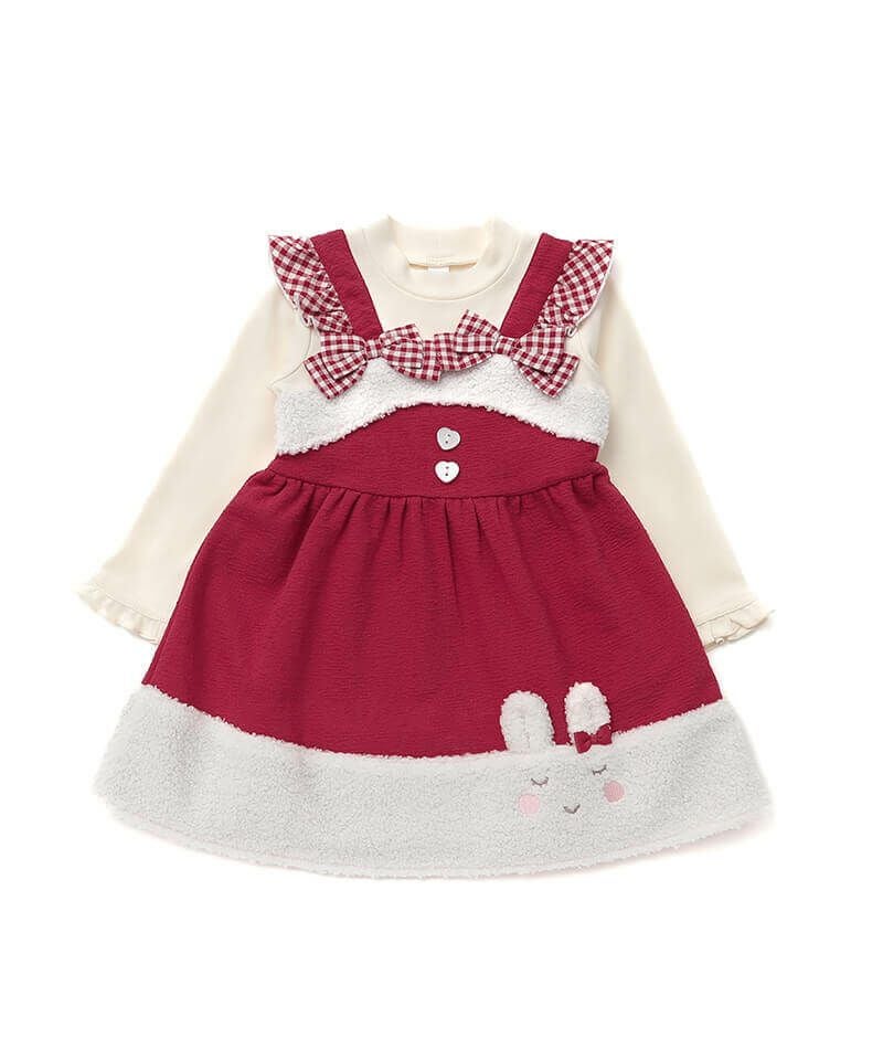 coeur a coeur ボアうさぎちゃんドッキングワンピース | キムラタン