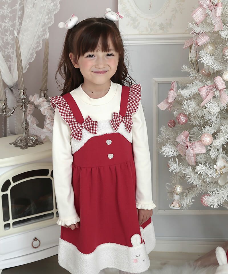 coeur a coeur ボアうさぎちゃんドッキングワンピース | キムラタン