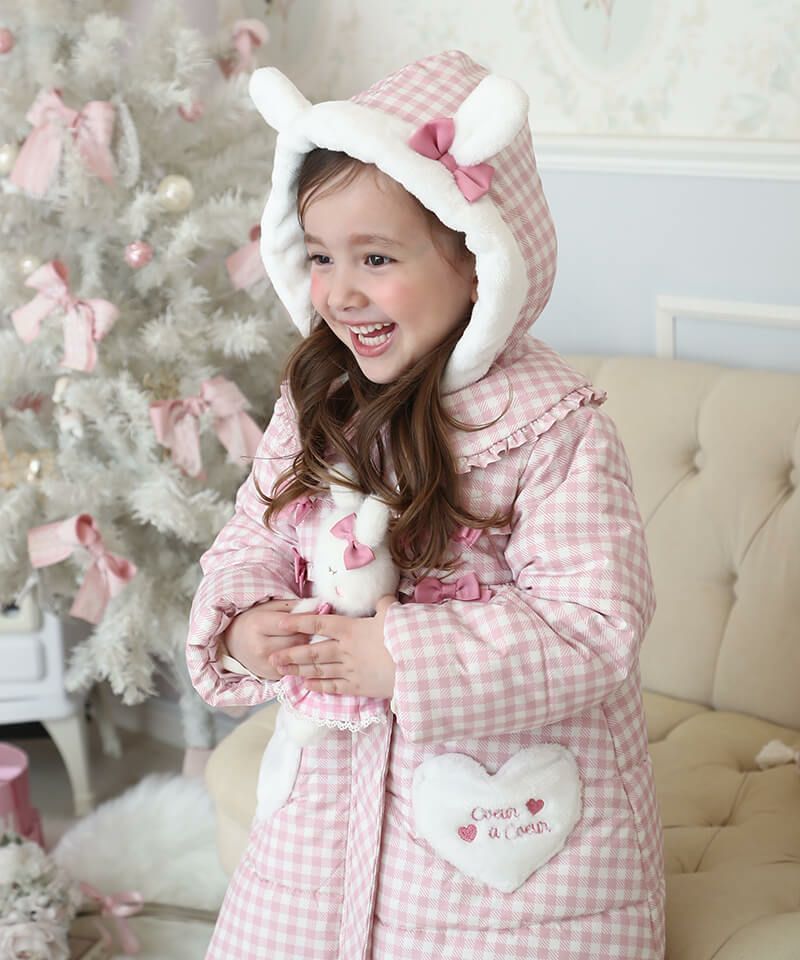 coeur a coeur うさみみ中綿ロングコート | キムラタンオンラインストア