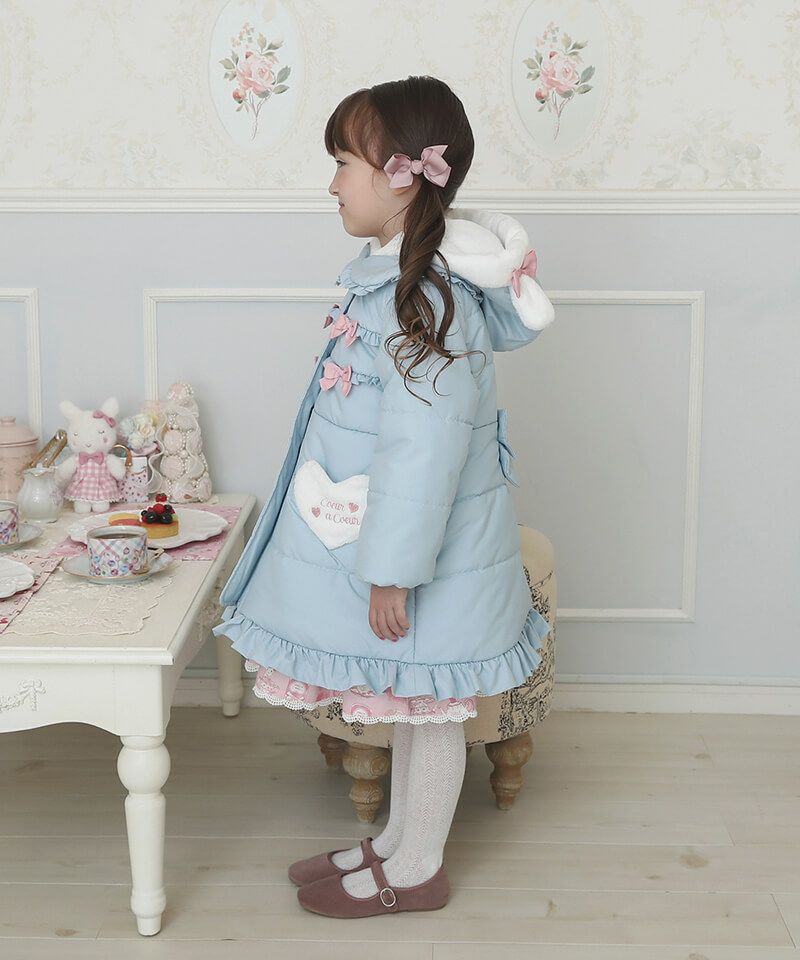 coeur a coeur うさみみ中綿ロングコート | キムラタンオンラインストア