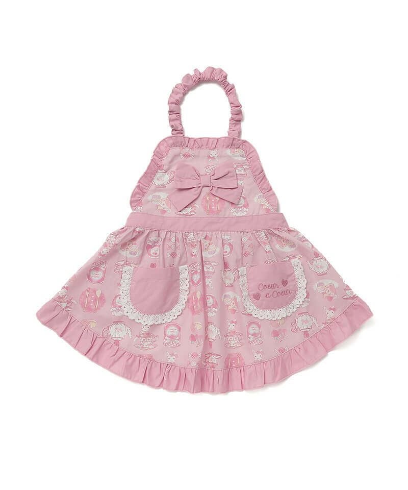 coeur a coeur ティータイムプリントフリルエプロン | キムラタン