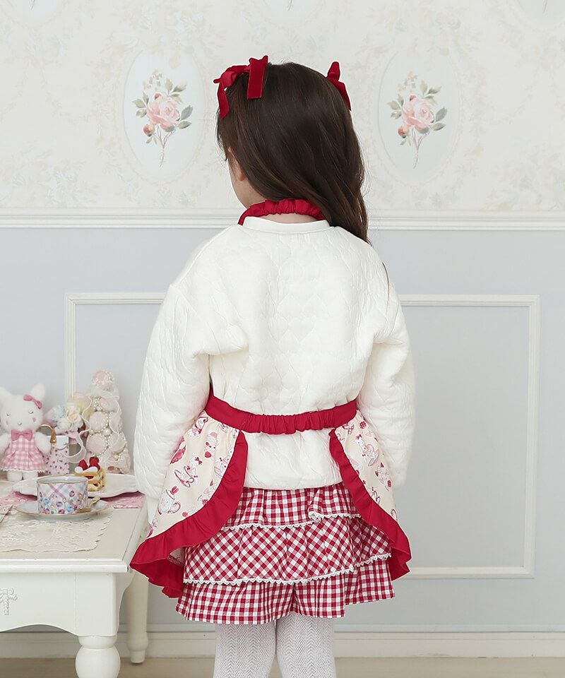 coeur a coeur ティータイムプリントフリルエプロン | キムラタン