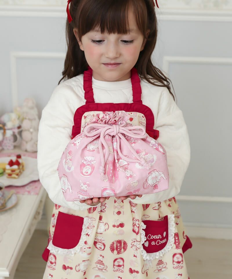 coeur a coeur ティータイムプリントフリルエプロン | キムラタン