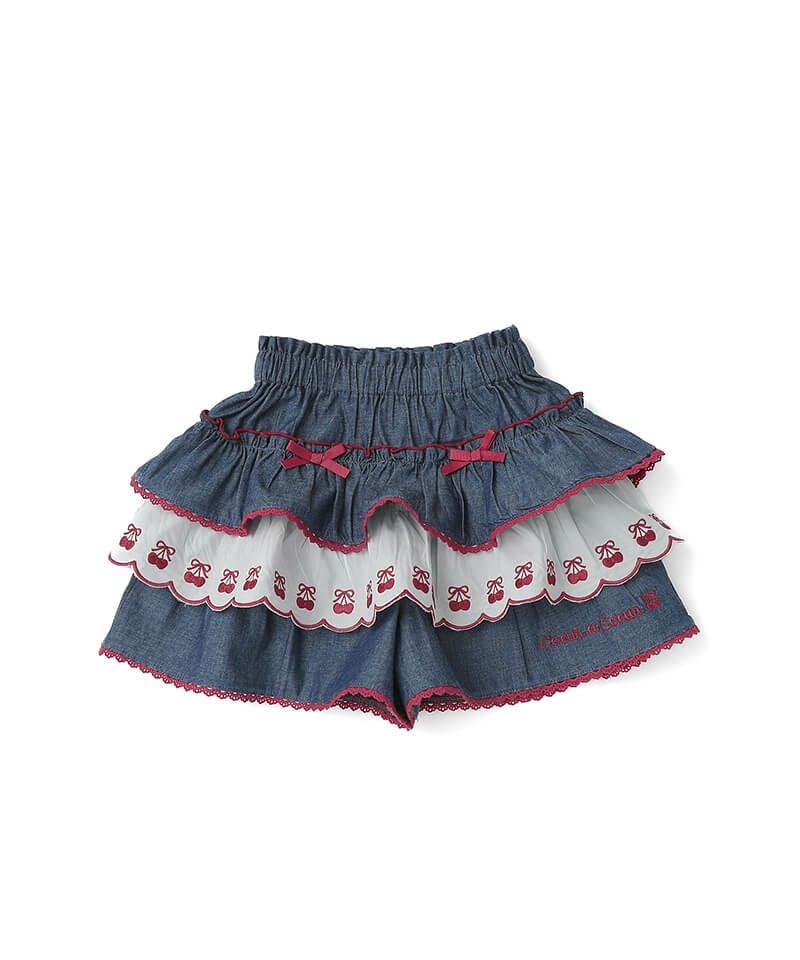 coeur a coeur チェリーレースフリルキュロット | キムラタン