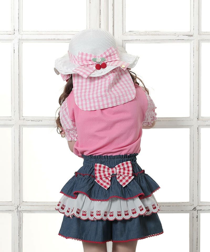 coeur a coeur チェリーレースフリルキュロット | キムラタン