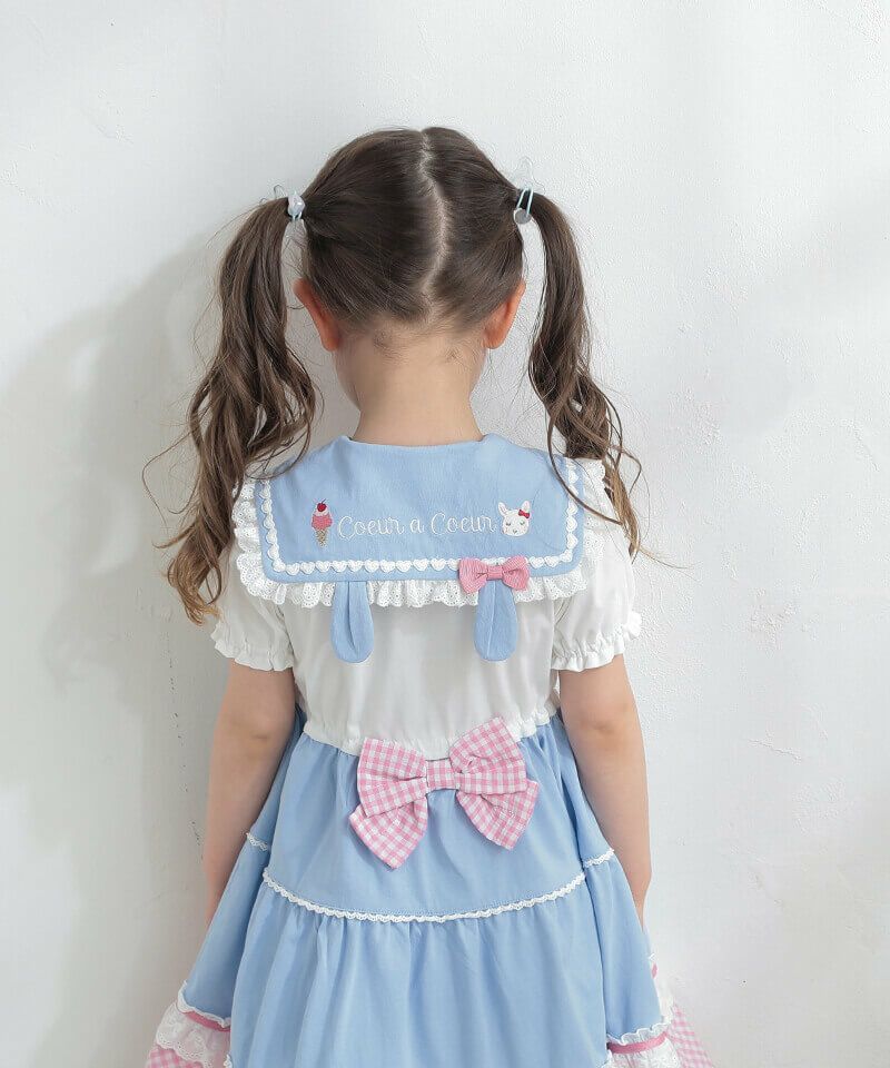 coeur a coeur うさみみセーラーワンピース | キムラタンオンラインストア