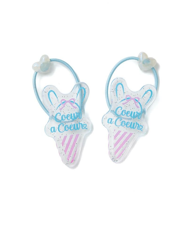 coeur a coeur うさみみアイスクリームロゴヘアゴム | キムラタン