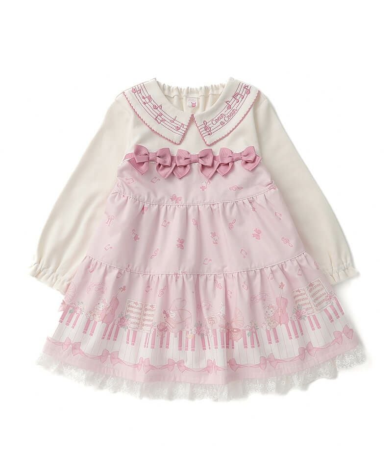 coeur a coeur メロディープリントドッキングワンピース | キムラタン