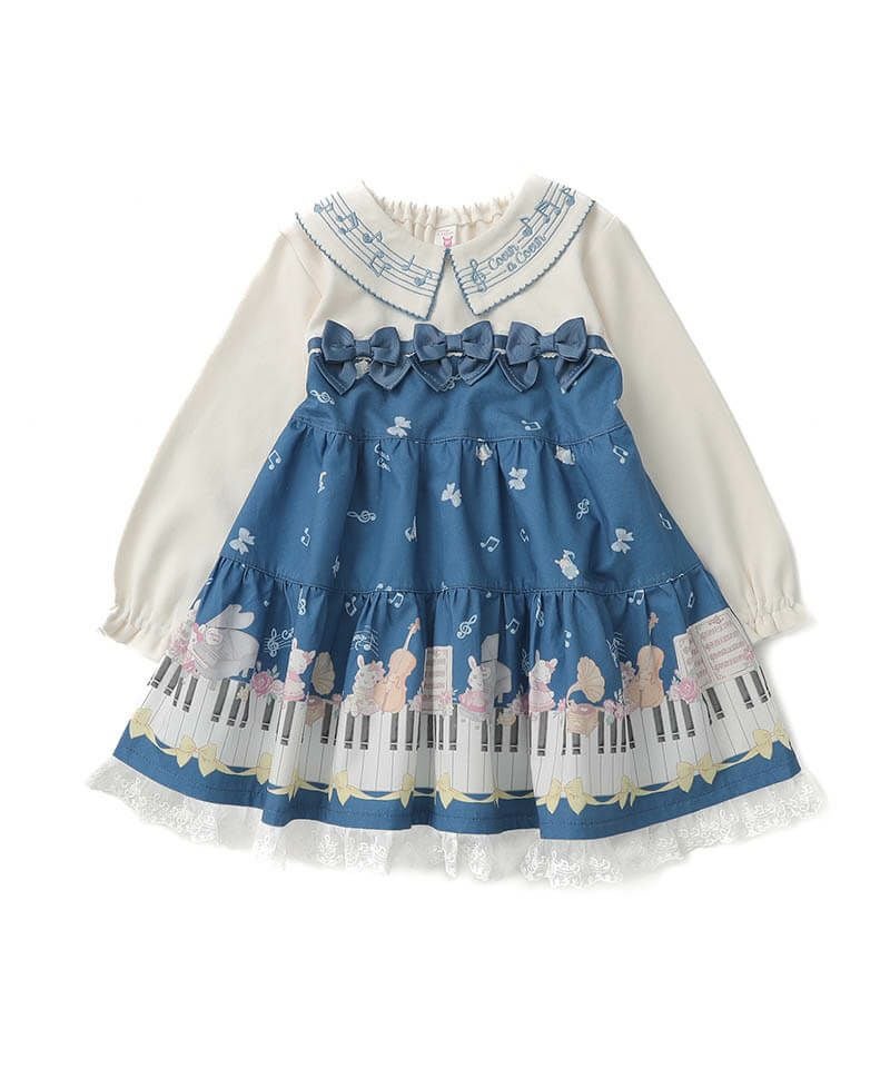 coeur a coeur メロディープリントドッキングワンピース | キムラタン