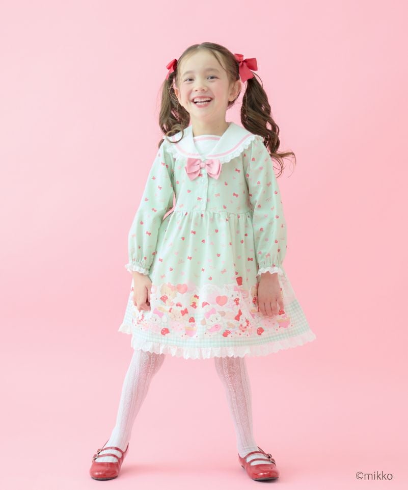 KUMI❤︎新品未使用✳︎イデアルーチェ　セーラワンピース Lil ala mode × coeur a coeur】セーラーワンピース | キムラタン