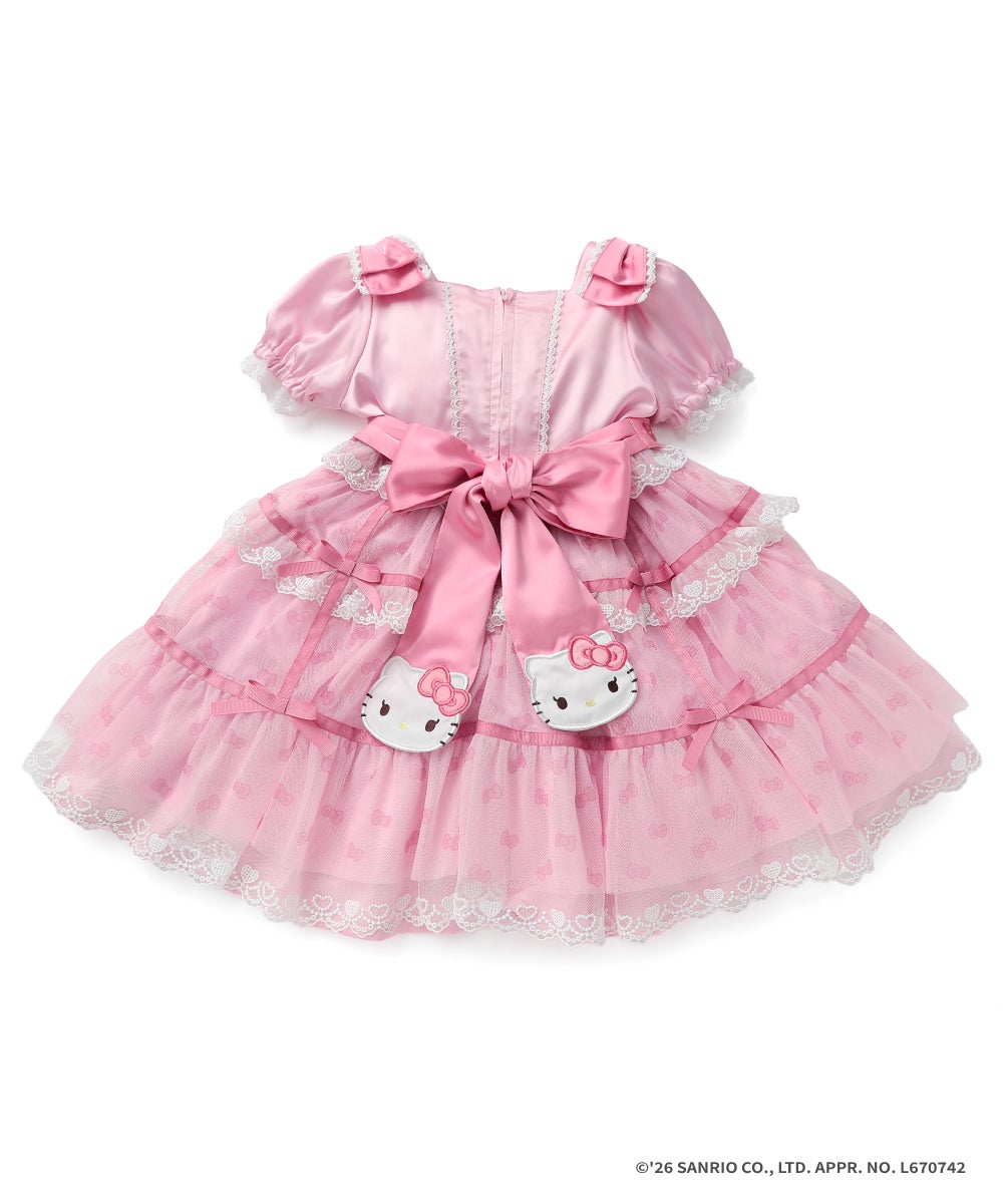 HELLO KITTY×coeur a coeur】ぬいぐるみキーホルダー付きドレス