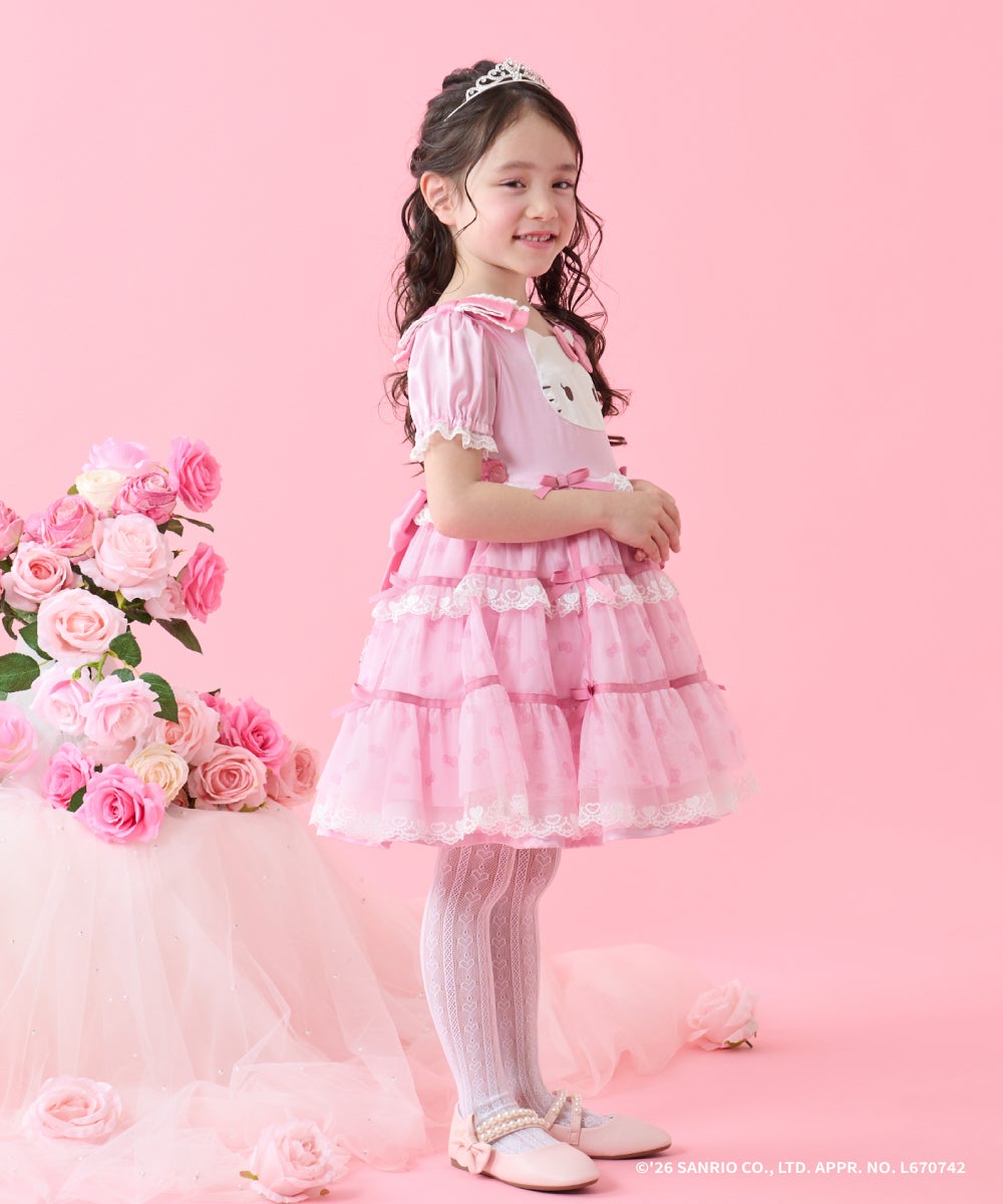 HELLO KITTY×coeur a coeur】ぬいぐるみキーホルダー付きドレス