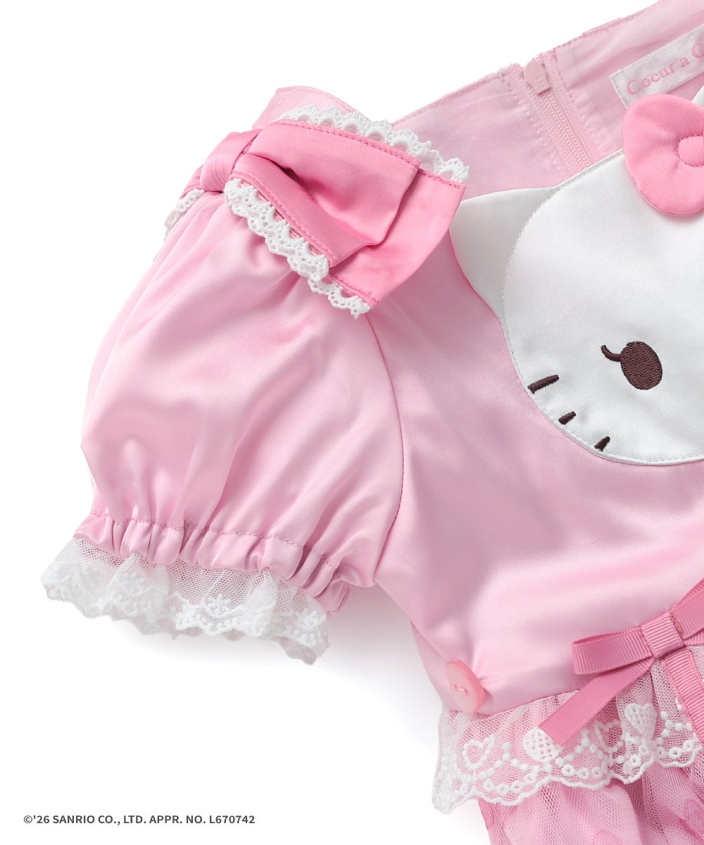 HELLO KITTY×coeur a coeur】ぬいぐるみキーホルダー付きドレス