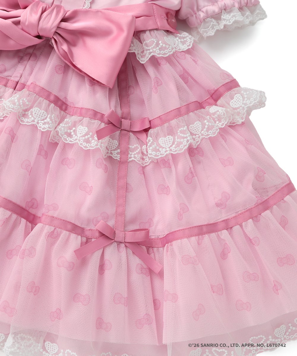 HELLO KITTY×coeur a coeur】ぬいぐるみキーホルダー付きドレス