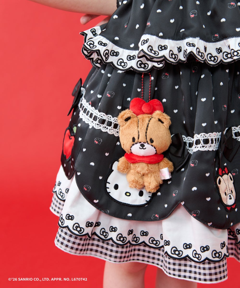 HELLO KITTY×coeur a coeur】ぬいぐるみキーホルダー付きセットアップ