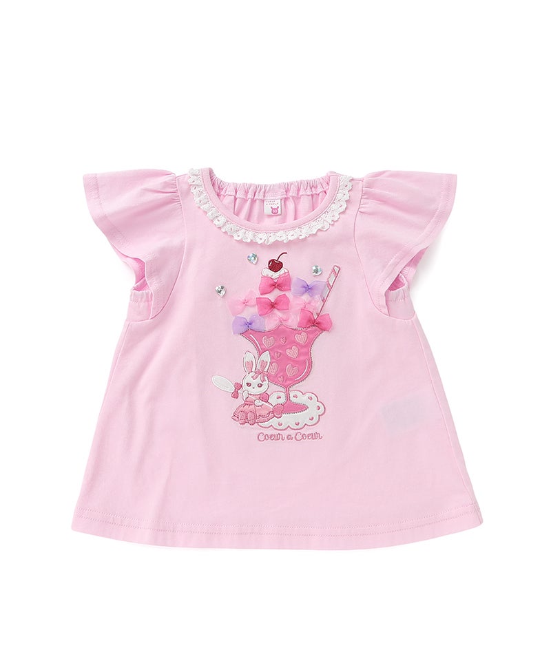coeur a coeur リボンパフェ半袖Tシャツ | キムラタンオンラインストア